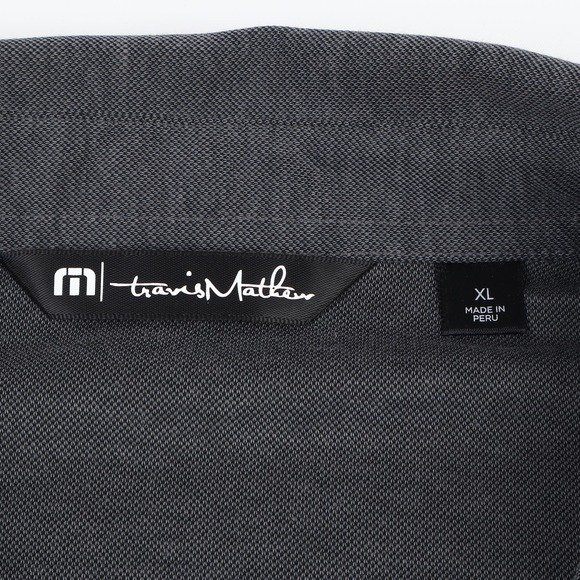 Travis Mathew Golf Polo Shirt Mens XL Dark Gray Pima Cotton Blend - Picture 7 of 12